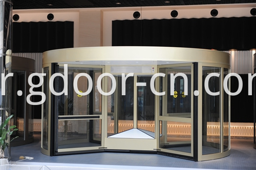 Deformed Four-wing Automatic Revolving Doors for Entrances